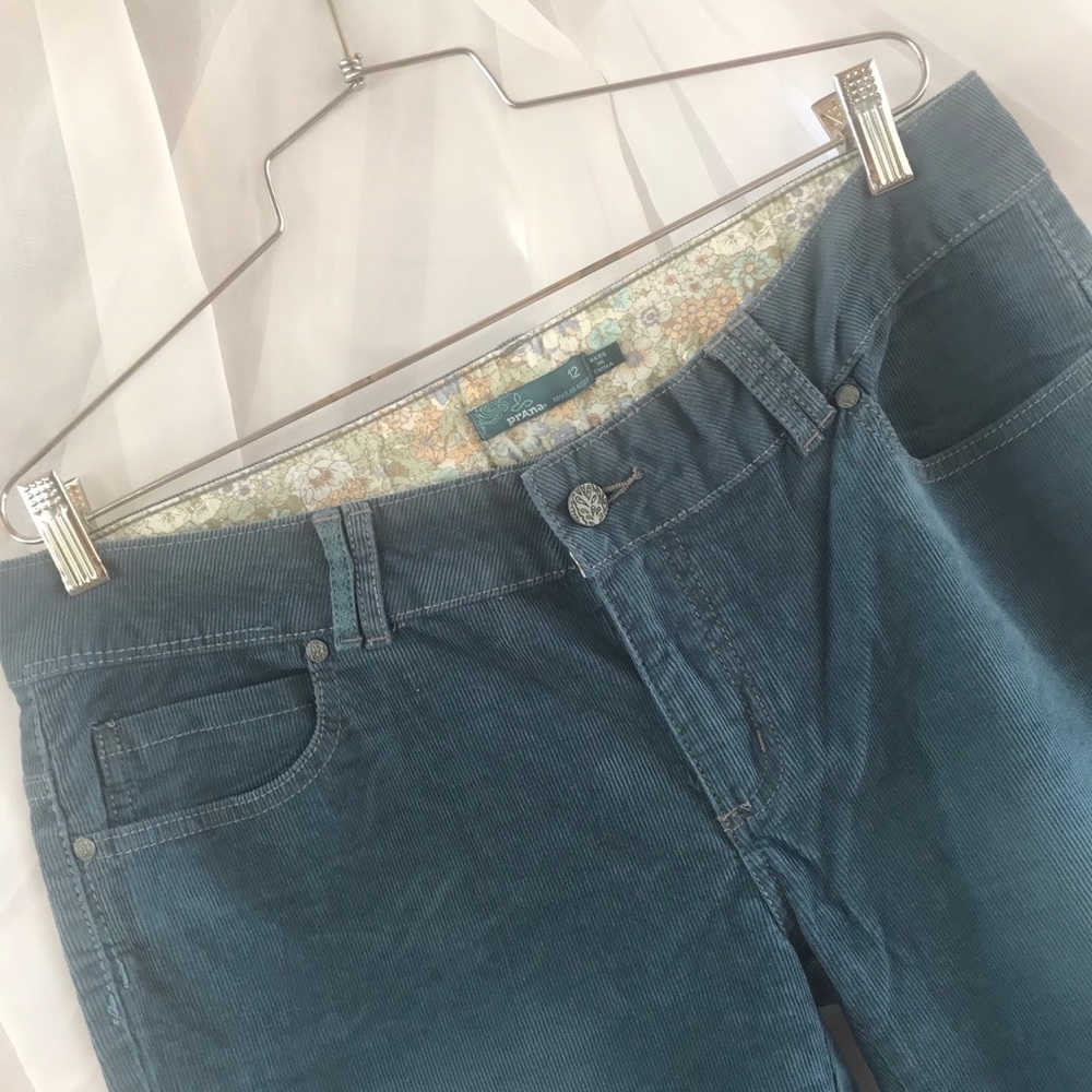 Prana Low Rise Canyon Corduroy Pant, Blue, 12.